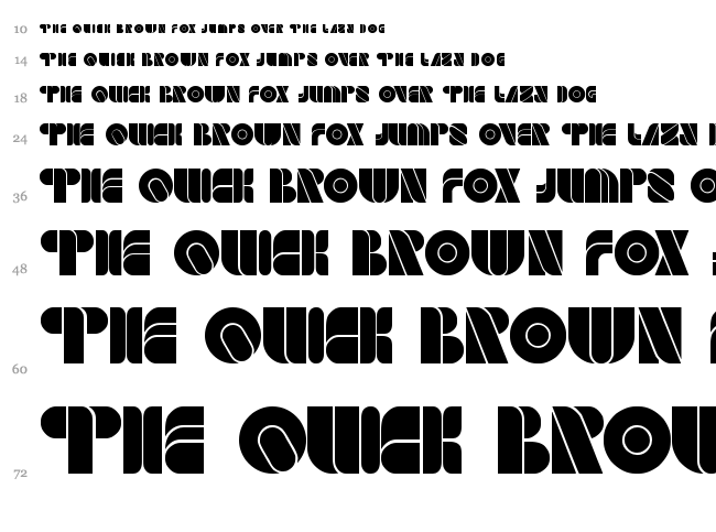 Game Player font waterfall